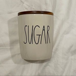 🆕 Rae Dunn Sugar Canister w/ Wood Lid